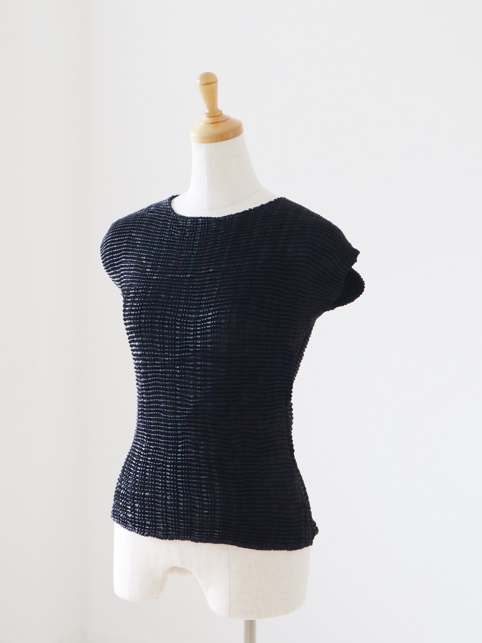 Pleats tops(BLACK)①