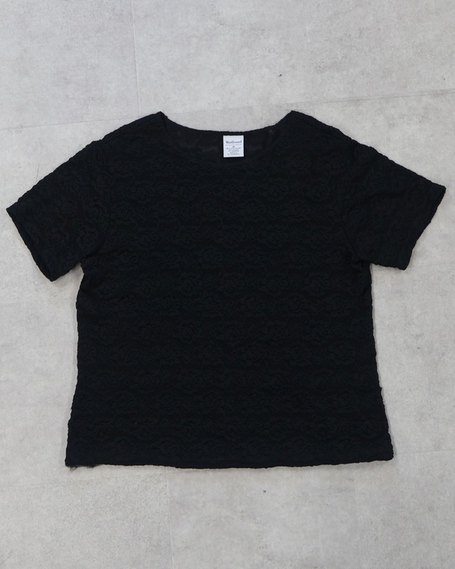 Round neck flower lace top
