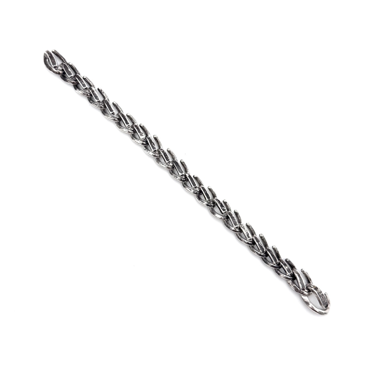 TIFFANY&Co. フォージ ミディアムリンク ブレスレット いぶし 19.5㎝
