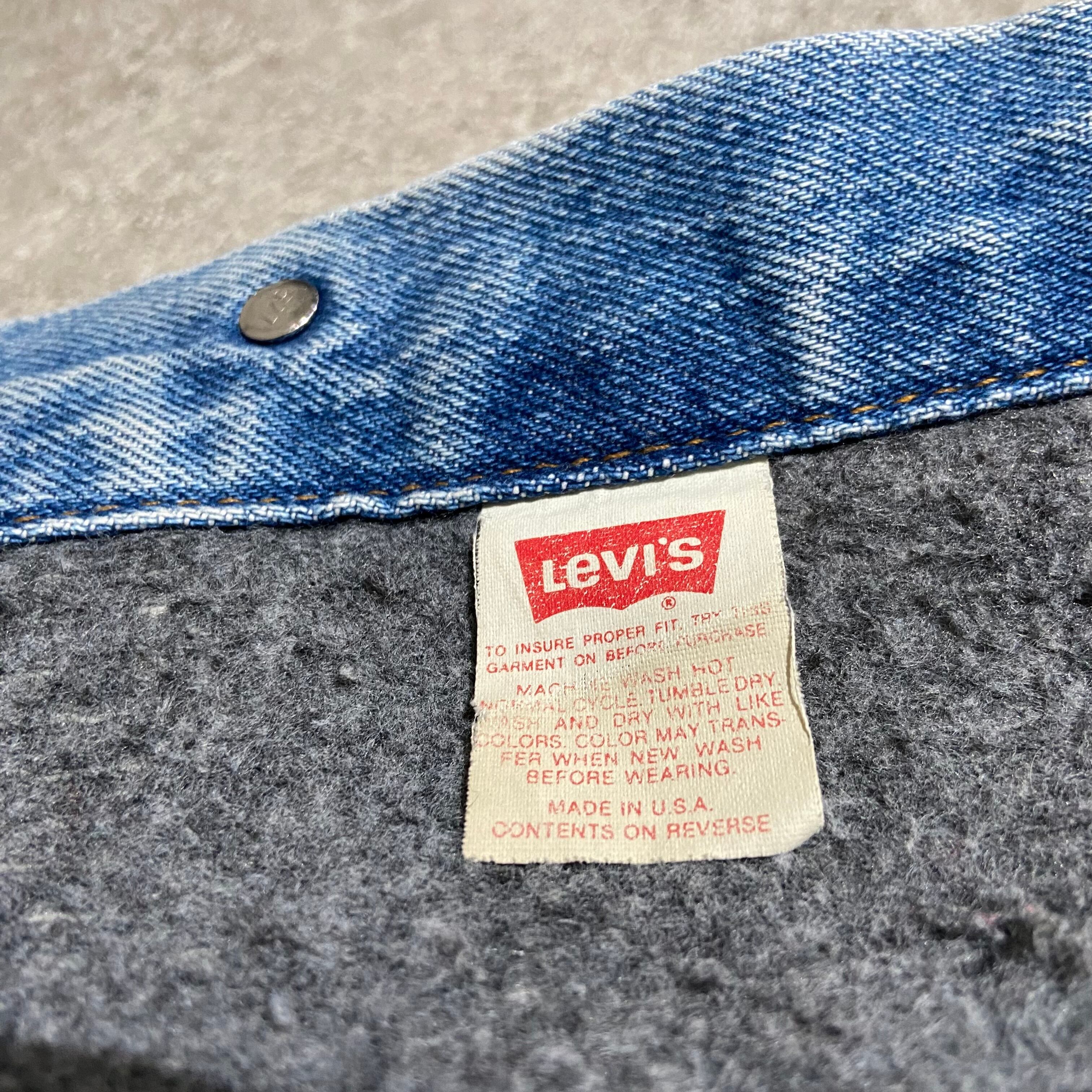 80s Levi's / リーバイス USA製 70506-0316 デニムトラッカージャケット ブランケット付き