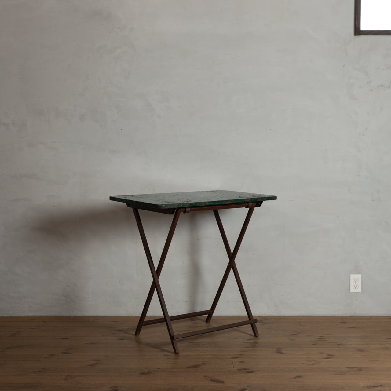 ビンテージ古家具◾️ 折り畳み式 フォールディングテーブル / 作業机 Folding Table / フォールディング テーブル 〈ダイニング