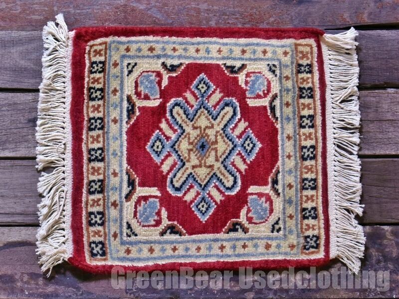 RAGZ379 ミニラグ トライバルラグ インテリアマット ウール絨毯