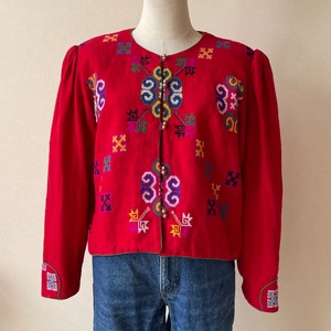 70〜80s Vintage Guatemala Embroidery Jacket W206