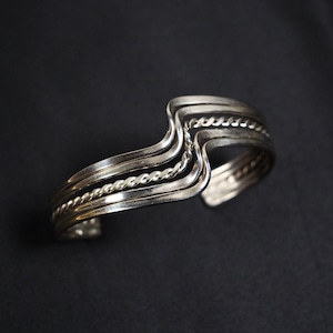 Mexican Jewelry silver925 wave bangle /メキシカンジュエリー シルバー925 ウェーブバングル