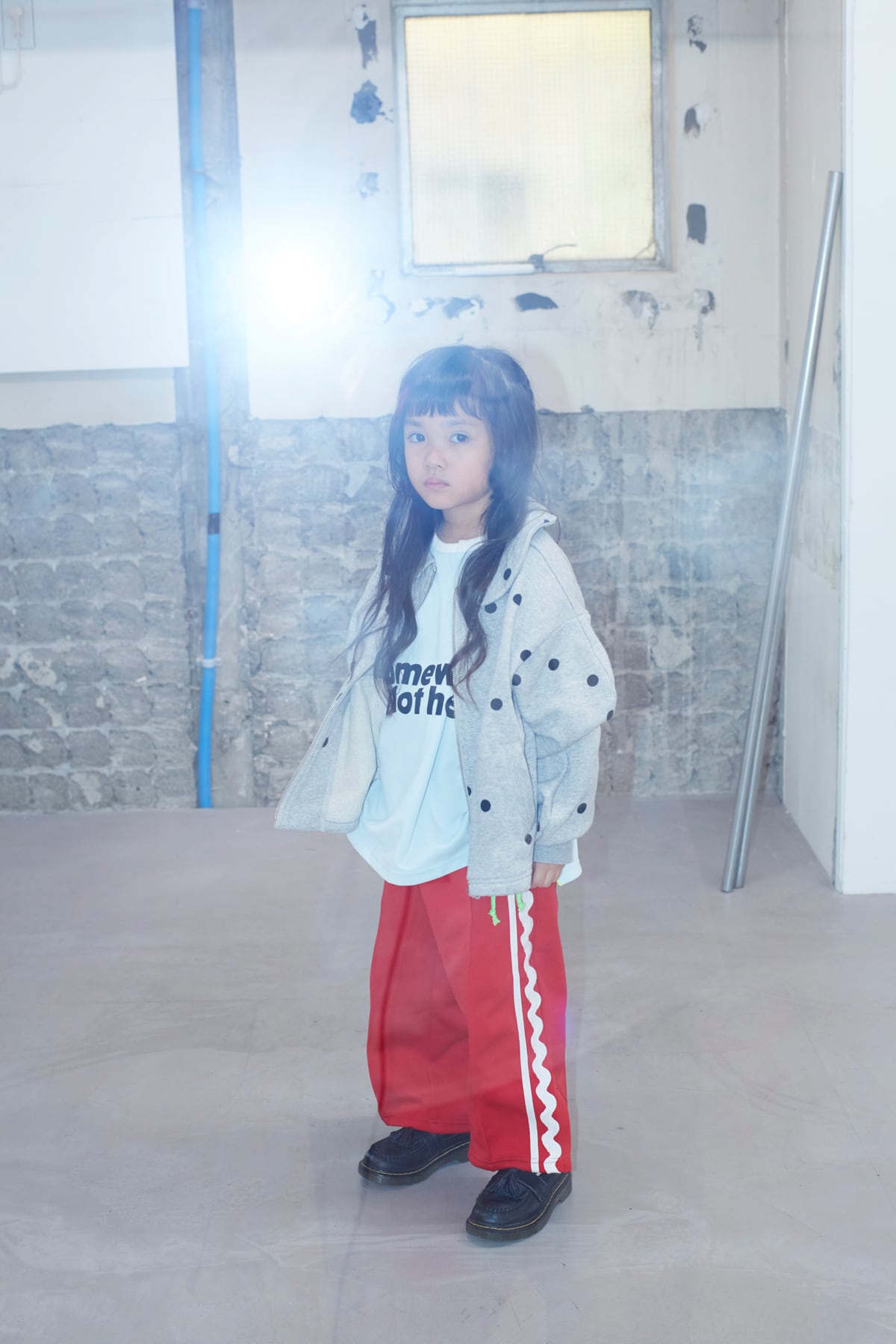 SIDE LINE JERSEY SLIT PANTS / F1 | frankygrow concept shop