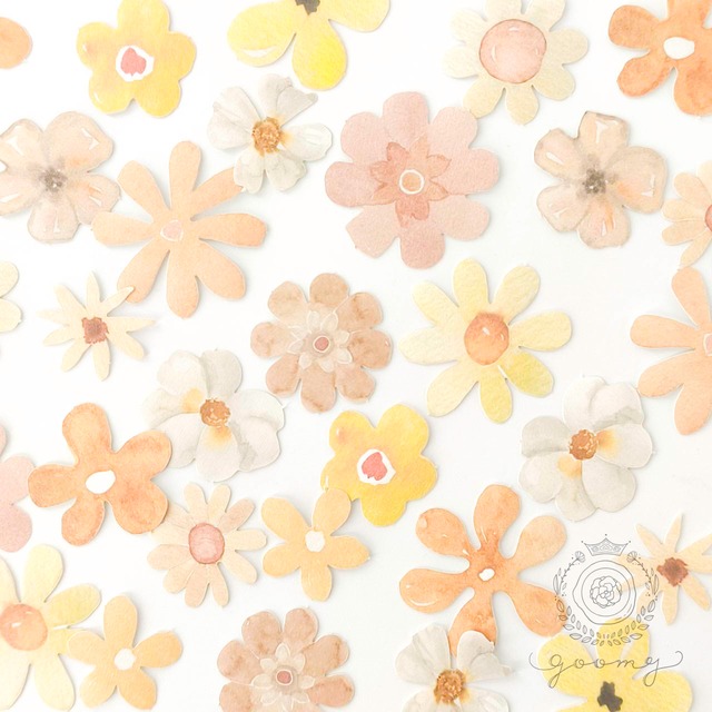 45枚入りシール SMALL FLOWER 4 <S1020>