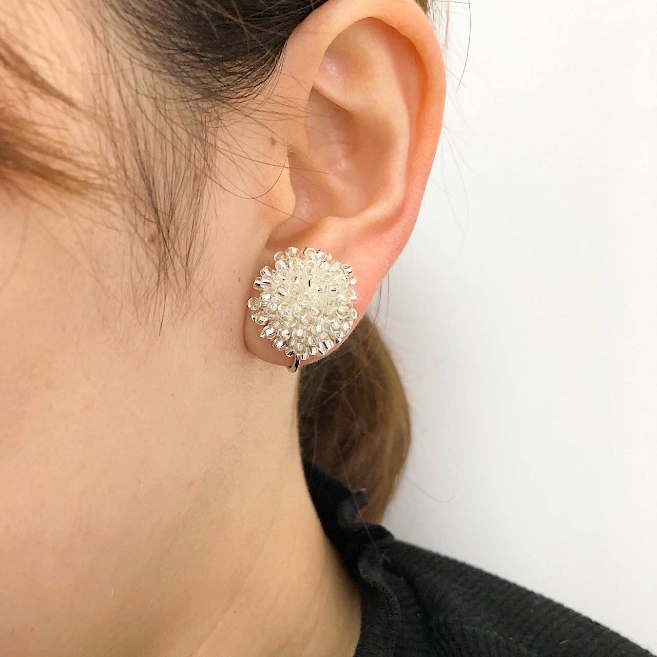 再入荷〉Duaオリジナル ビーズカボションの〈ピアス/イヤリング〉S