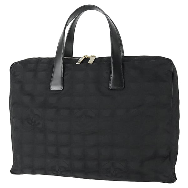 Used CHANEL シャネル ビジネスバッグ ニュートラベルライン A15974 ブラック ナイロン ブリーフケース A4対応 中古美品