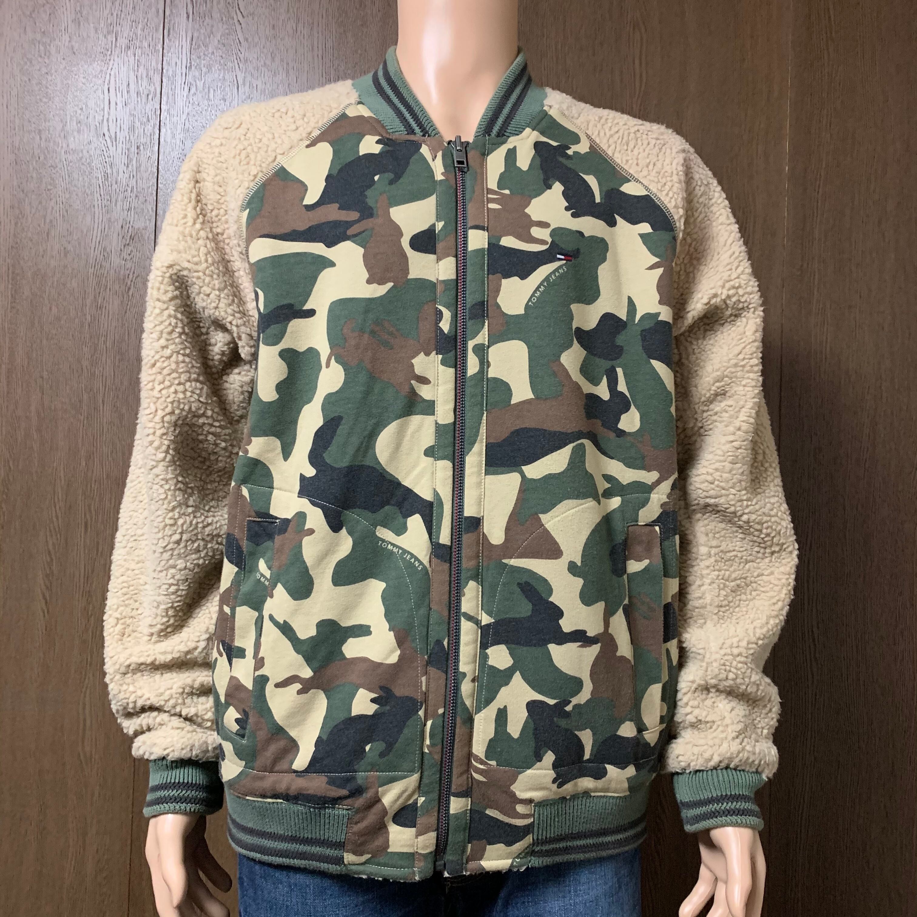 古着】TOMMY JEANS リバーシブル ボア ジャケット 迷彩柄 | 古着屋