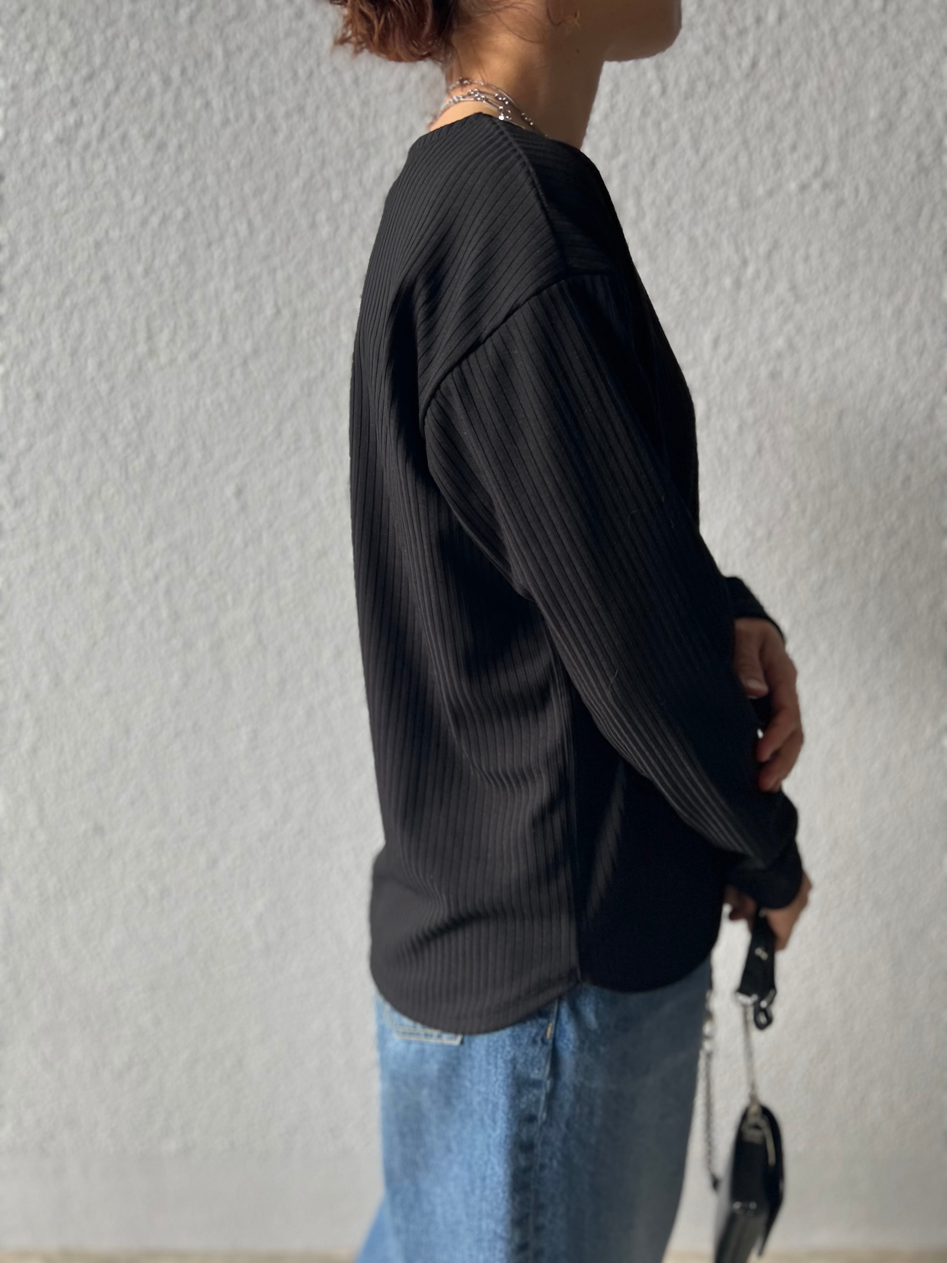 【LEMELANGE】ボートネックストレッチリブtee 8551006