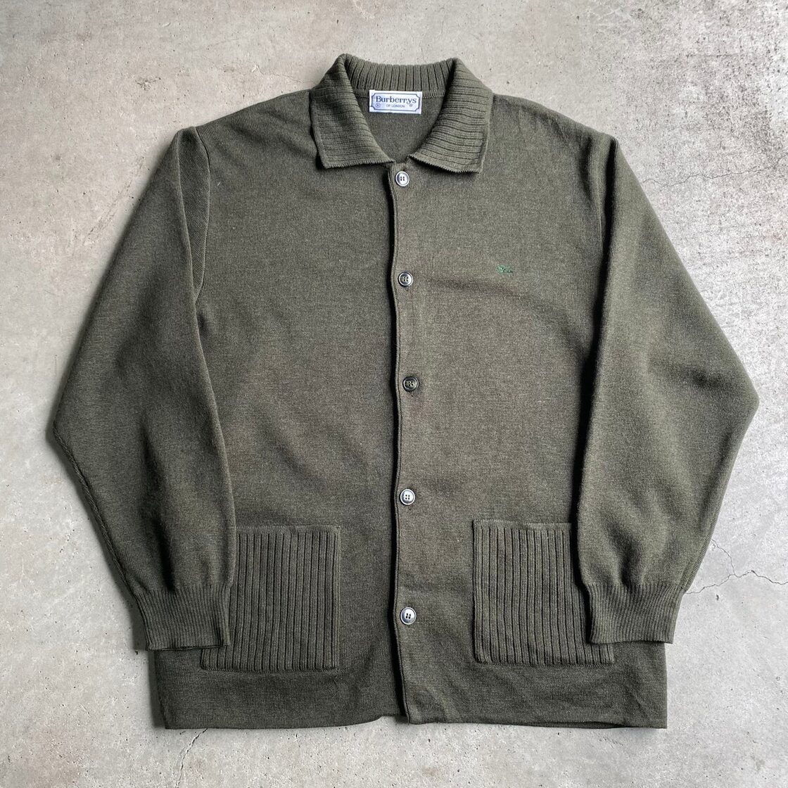 旧タグ BURBERRY OF LONDON バーバリー ロンドン 襟付き ニット 