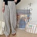 ワイドパンツ ガウチョパンツ 夏 綿麻 レディース 大きいサイズ 夏 フレアパンツ パンツ ボトムス イージーパンツ ストライプ ウェストゴム ハイウェスト 春夏 ゆったり カジュアル 体型カバー キ