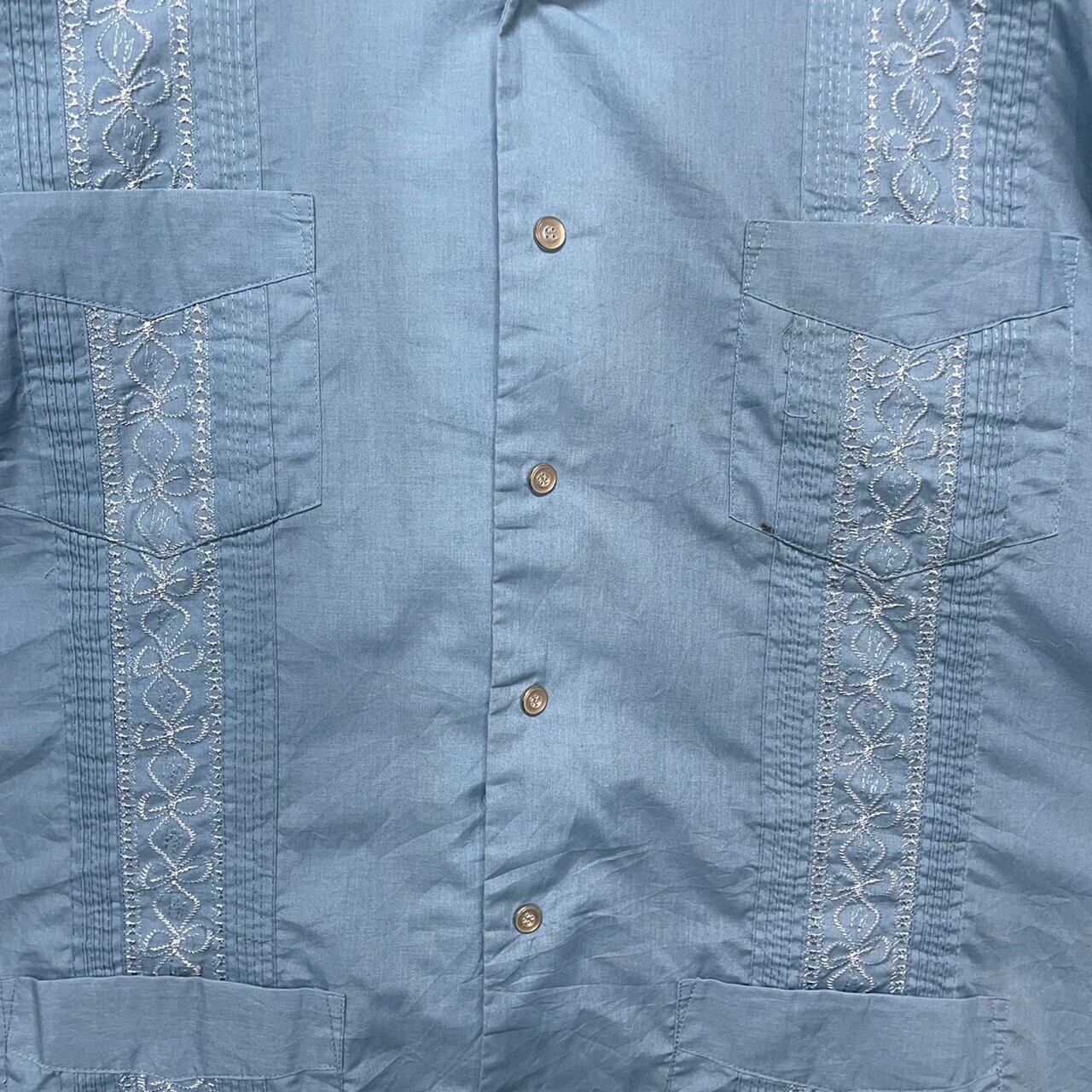 GUAYABERA 半袖キューバシャツ 2XL 刺繍 | 古着屋OLDGREEN