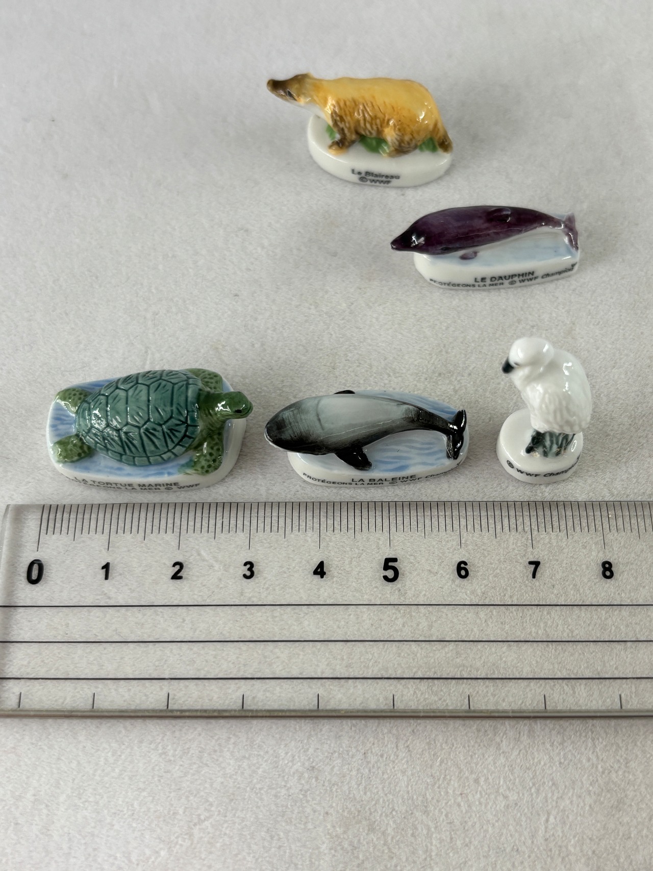 フェーブ　陶器ミニチュア　 アニマル5個セット　ガロットデロア　WWFシリーズ　12oteg19-4