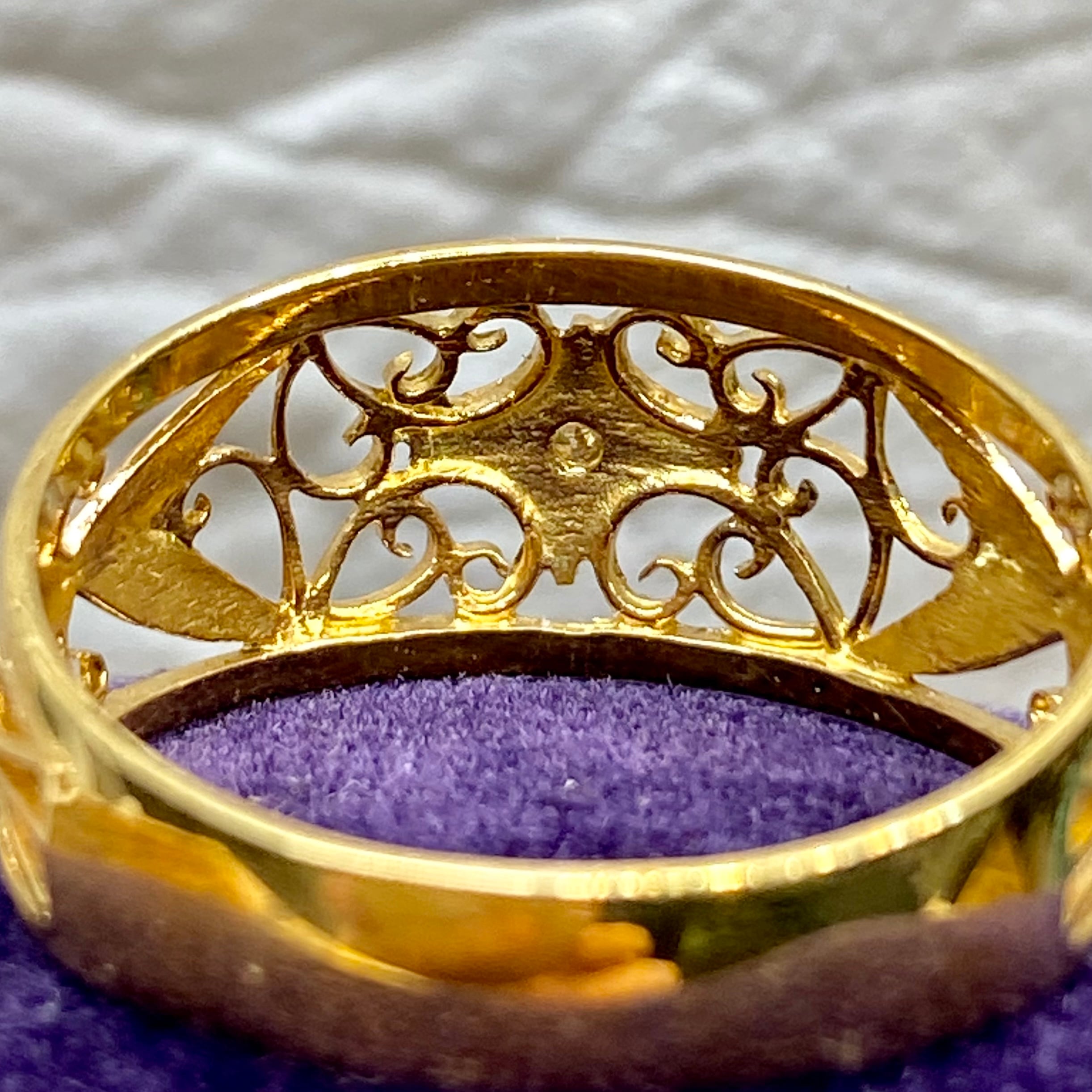～Japanese traditional ring～昭和レトロリング レースのような透かし☆和製フィリグリーリング☆ | デイジーリング  アンティークジュエリー★DaisyRing★ powered by BASE