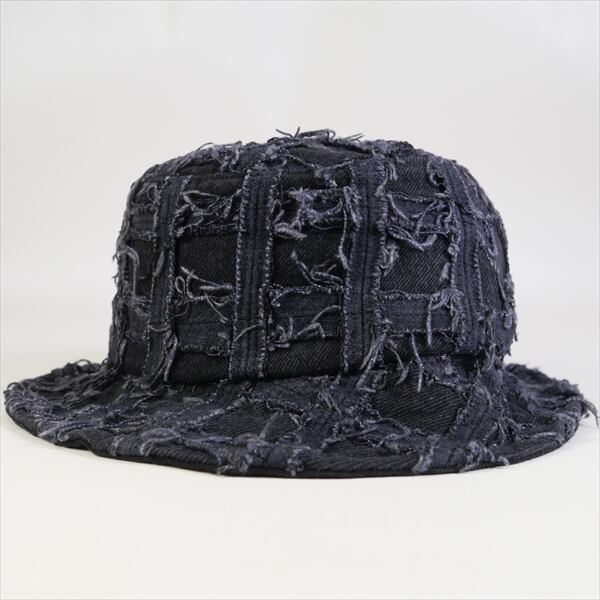 supreme Denim Crusher バケットハット S-M ブラック Size【S/M】 SUPREME シュプリーム 23SS Frayed Patchwork Denim