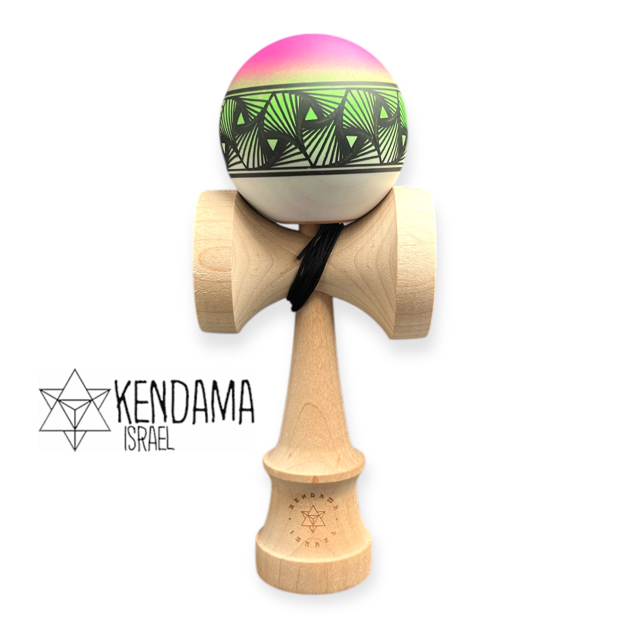 Kendama Israel hog cnc neon faded 緑