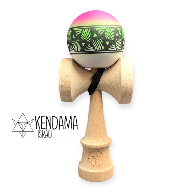 Kendama Israel hog cnc neon faded 緑
