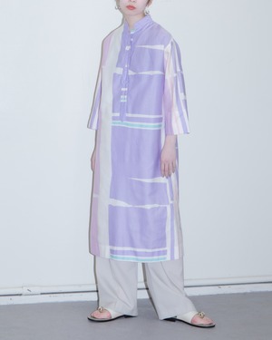 1970s Catherine Ogust - abstract shirt dress