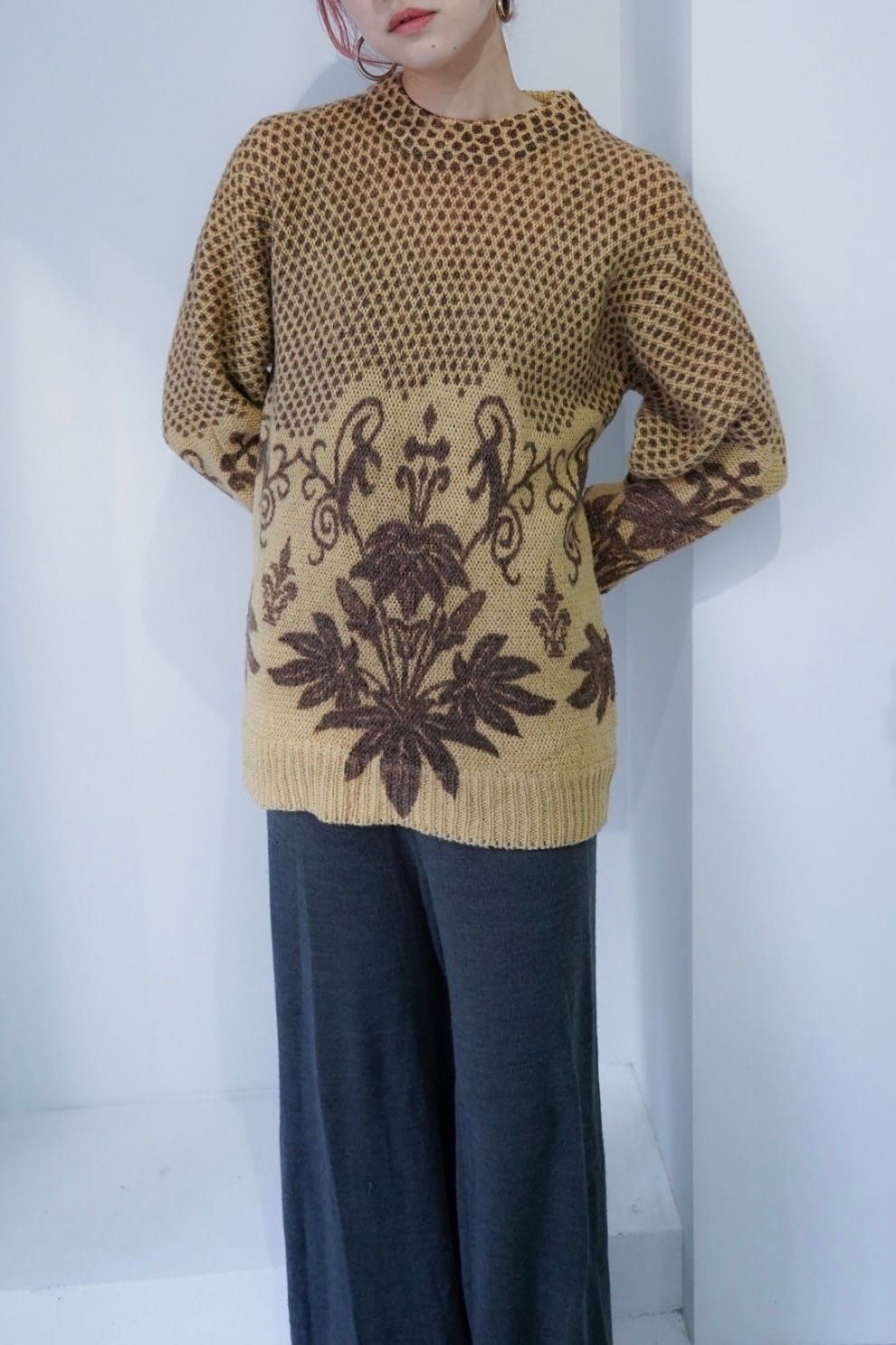 flower decoration knit