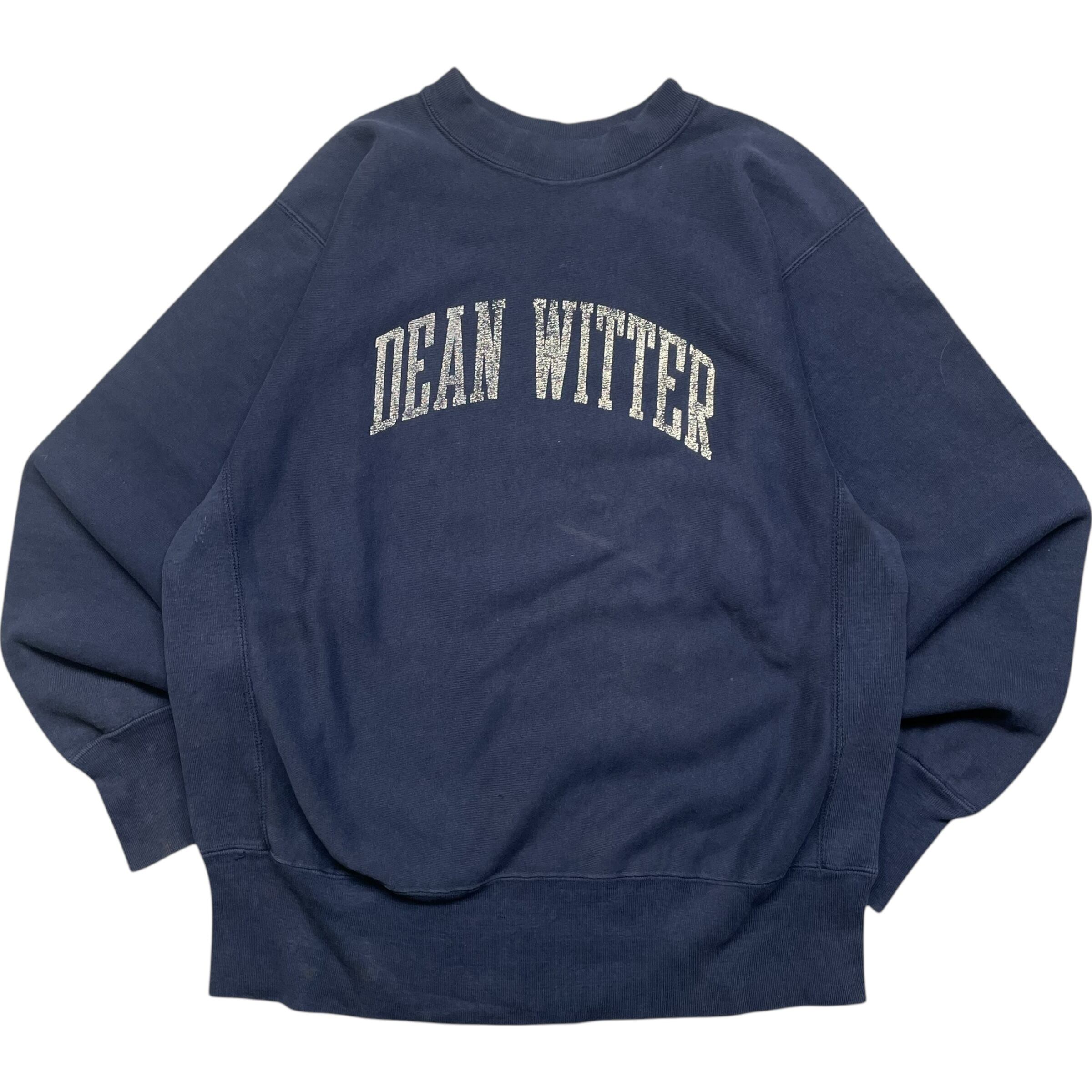 《L》 champion チャンピオン reverse weaveリバースウィーブ スウェット 企業プリント ネイビー トリコタグ 後期 USA製 80年代 vintage no.5898