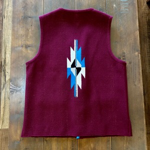 オルテガ(ORTEGA’S) CHIMAYO VEST LONG SELINA  BORDEAUX【44】