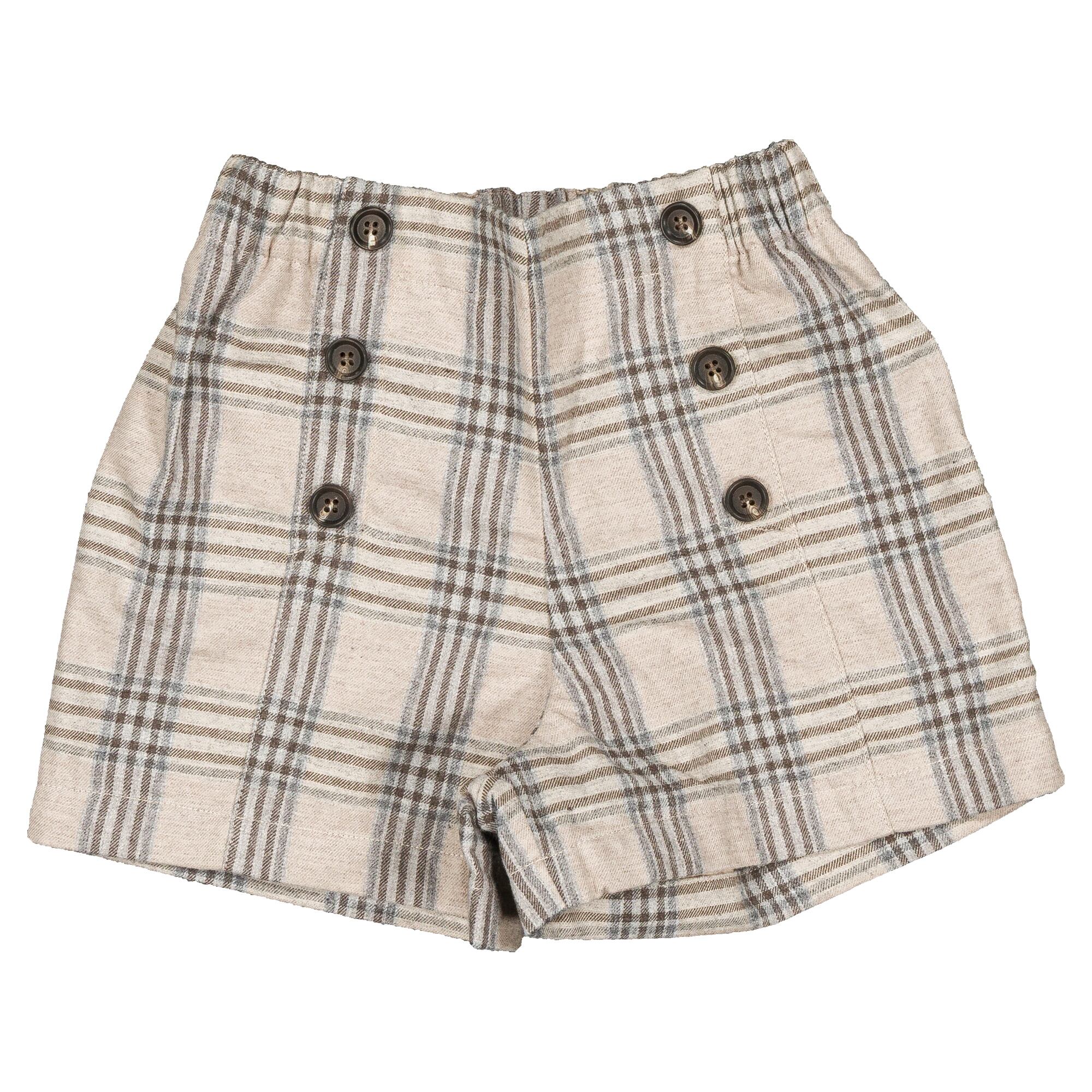 【予約・特典あり】Maison Marelle / Short SEVRES- beige tartan / 10Y~12Y