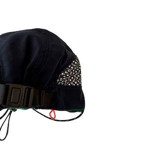 Manager In Training | Supplex nylon mesh sports cap | Navy/Orange