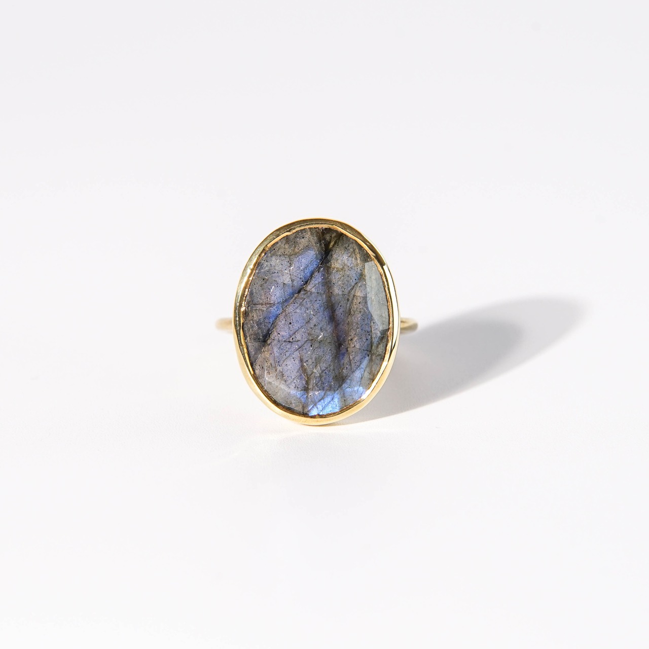 【17号】ラブラドライト リング（グラン）