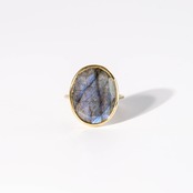 【17号】ラブラドライト リング（グラン）