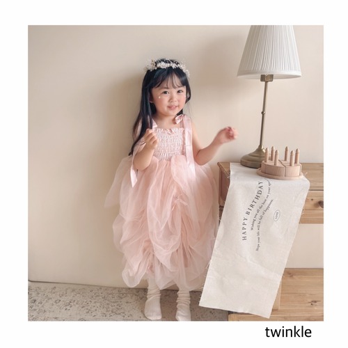 即納 ribbon tulle dress 一部お取り寄せ