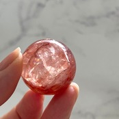 ヒマラヤレッドクォーツA＊ヘマタイトインクォーツ＊スフィア＊マニカラン水晶＊天然石インテリア＊パワーストーン＊置き物