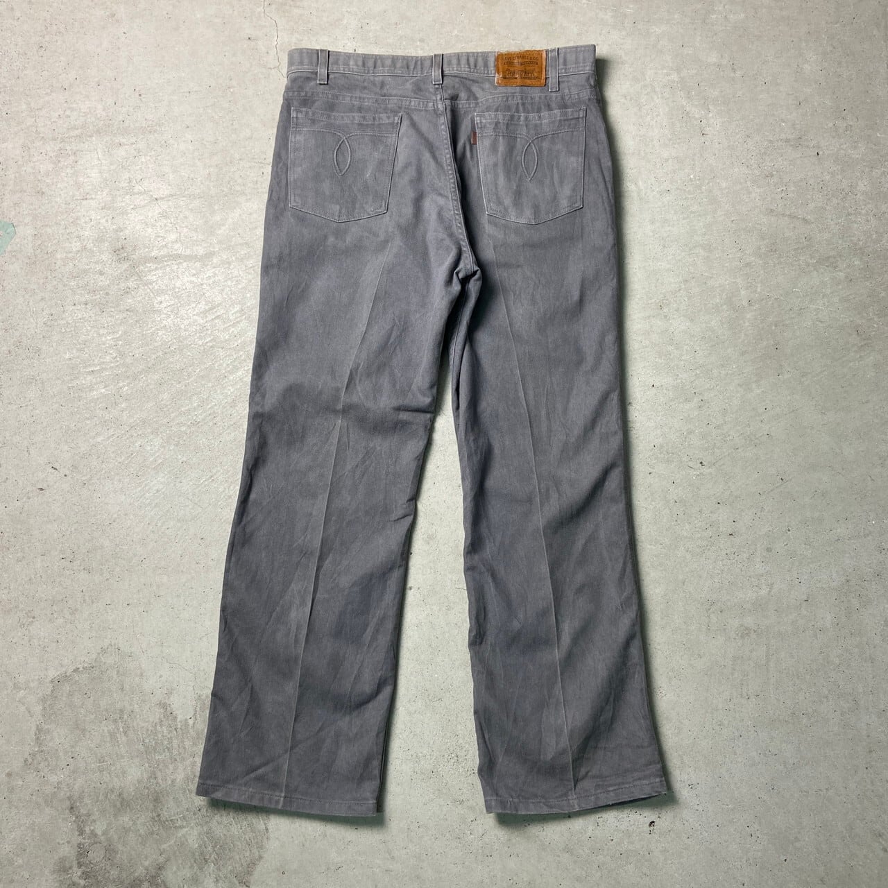 00s Used y2k paint boots cut denim pants