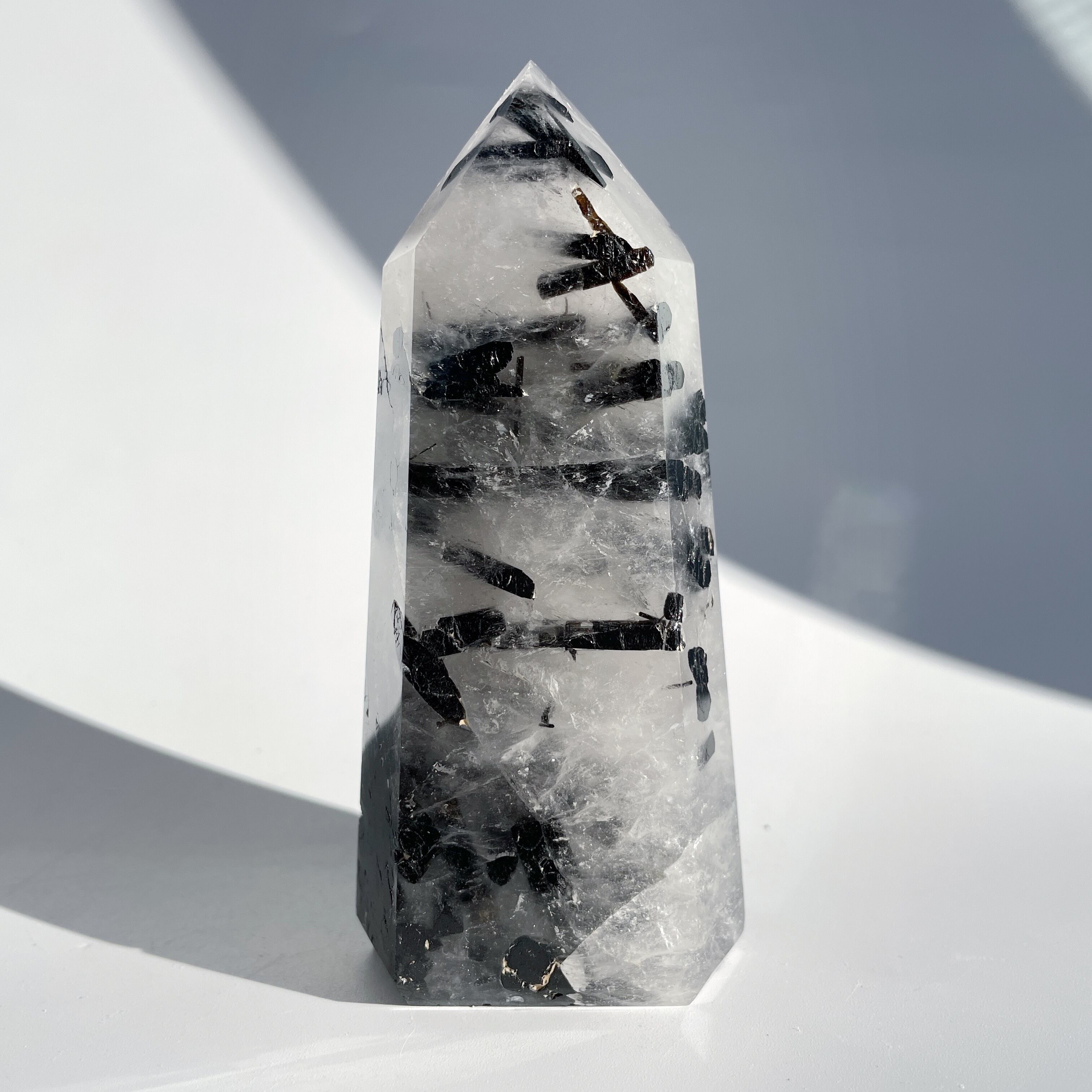 ブラックトルマリンインクォーツ タワー06◇Black Tourmaline ブラックトルマリンインクォーツ タワー06◇Black Tourmaline