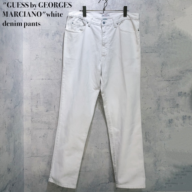 "GUESS by GEORGES MARCIANO"white denim pants