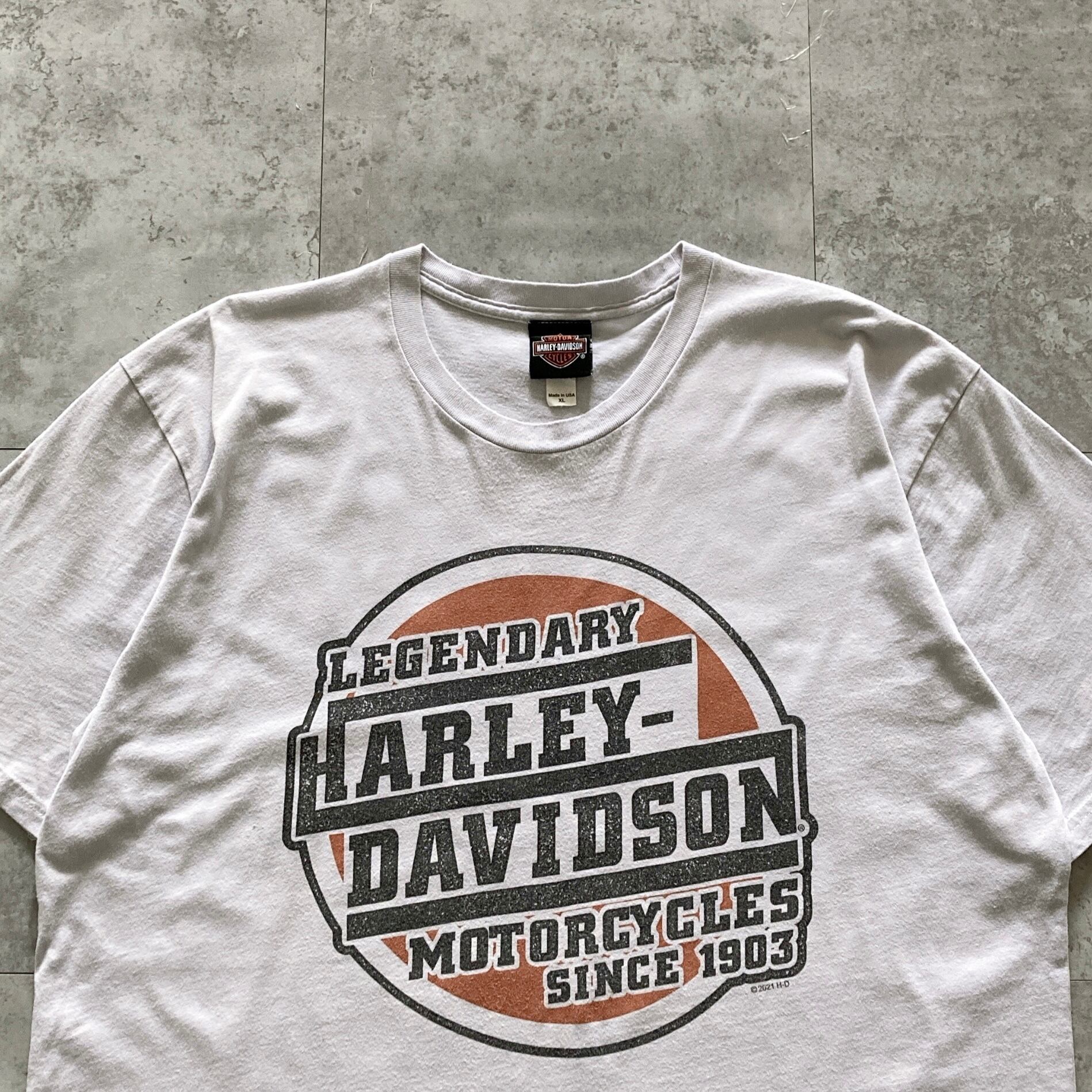 USA製】ハーレーダビッドソン HARLEY-DAVIDSON 表記XL アメリカ製 両面
