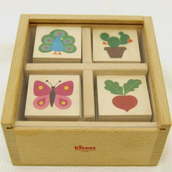 キーナーメモリー 神経衰弱 カードゲーム KIENER 3歳〜 木製 | 木の