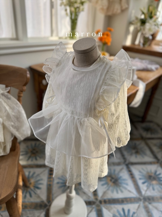 ラスト1 whiteM【即納】<marron>  Angel vest