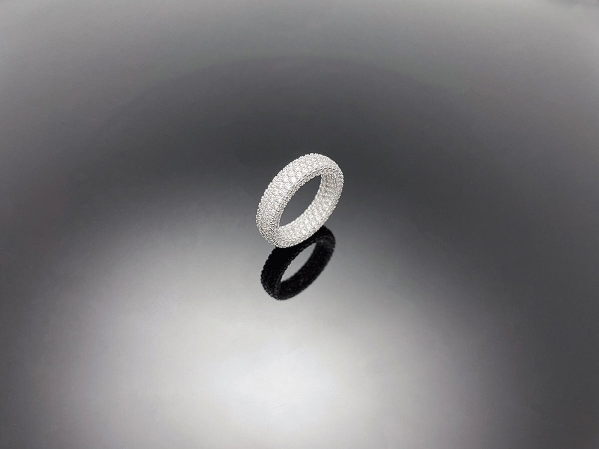 jinさん専用リンク ☆BTS JIN 着用！！【WOOING】Pave Ring WHITE GOLD | もごつ