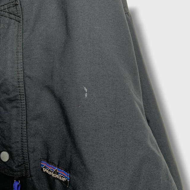 80s patagonia 香港製　バックボウルアノラック　ブラック　M