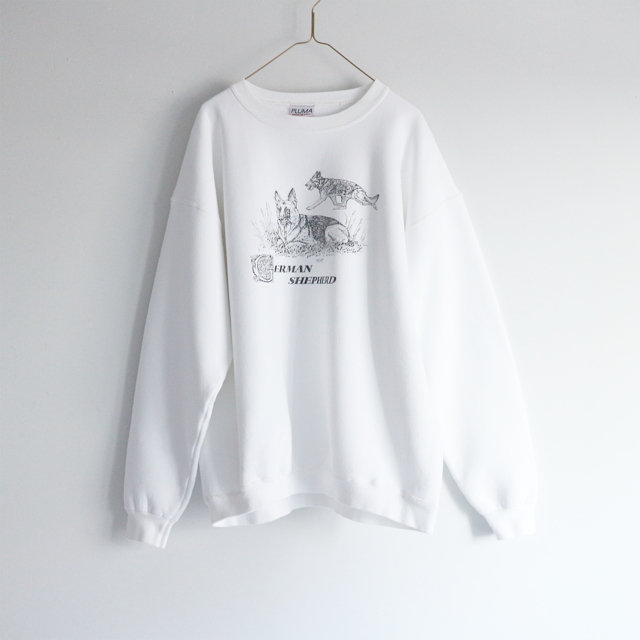 dog print white_SW