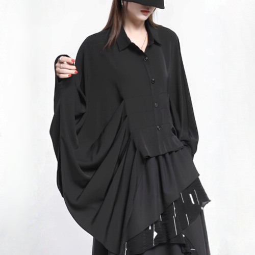 Wide-flow oversized shirt C1396