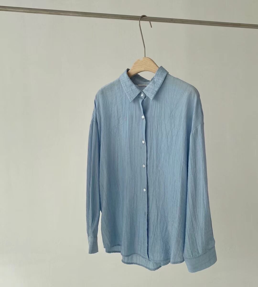 オーバーシルエット シアーシャツ　AJ2205-620