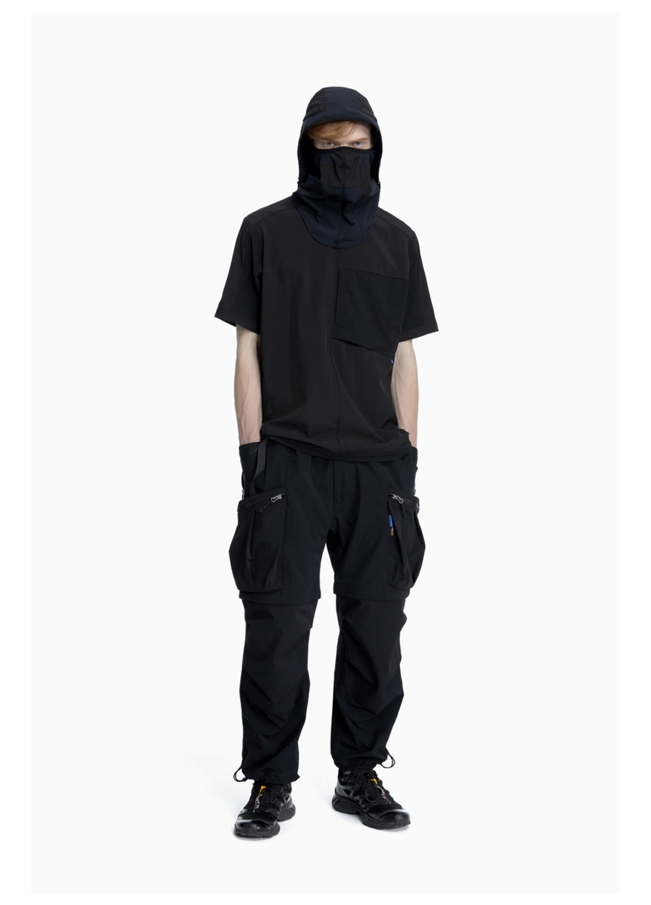 REINDEE LUSION 23SS シティファンクションカラーブロックポケットTシャツ