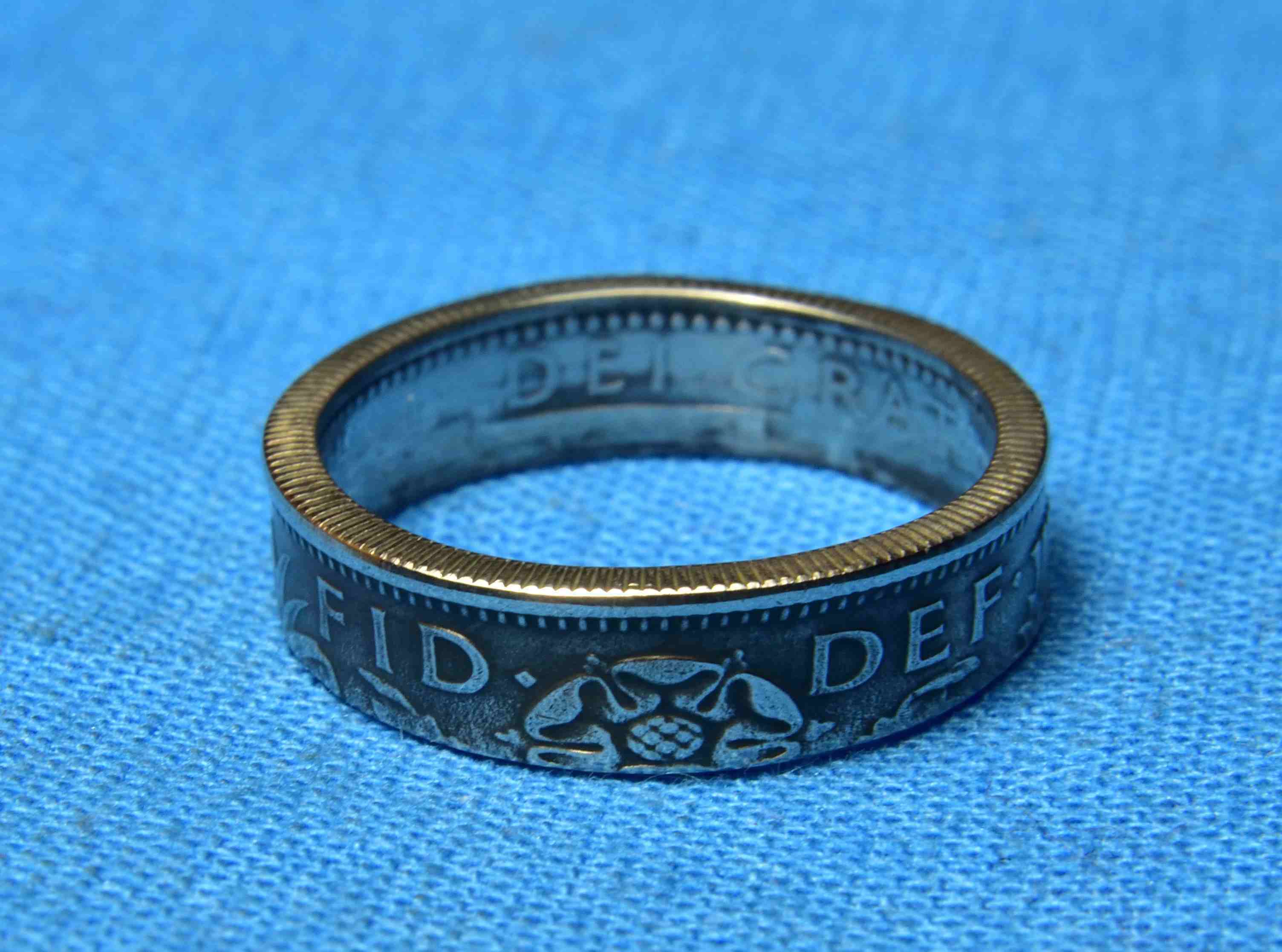 幸せを呼ぶコイン6ペンスで指輪お作りします | type2rings