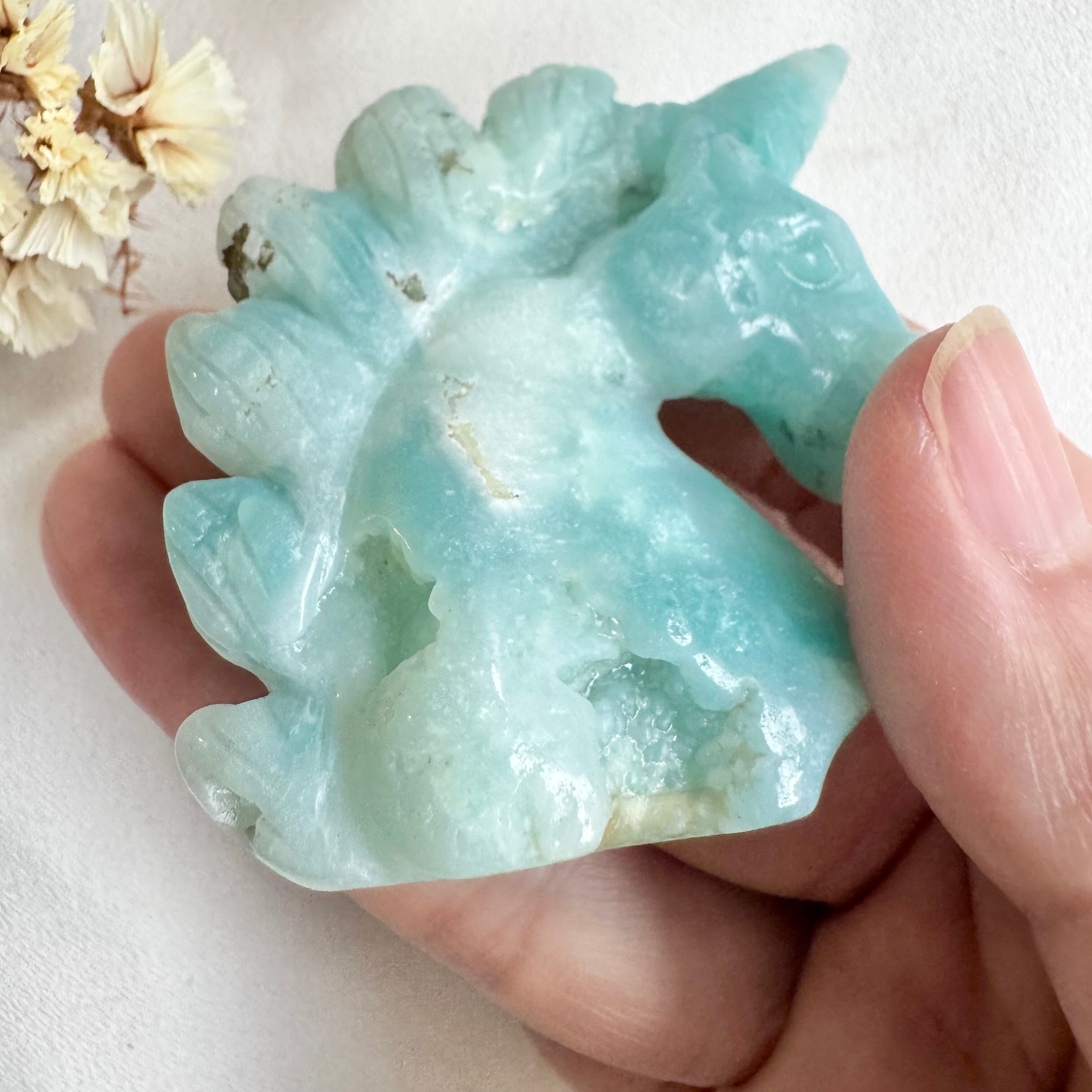 天然石アマゾナイトのユニコーンご購入前に在庫確認必要　彫り物F.87 天然石アマゾナイトのユニコーンご購入前に在庫確認必要 彫り物F.87