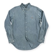 Polo Ralph Lauren ポロ ラルフローレン シャンブレー BD 長袖シャツ CLASSIC FIT サイズ M/175/96A /水色 ブルー系/メンズ