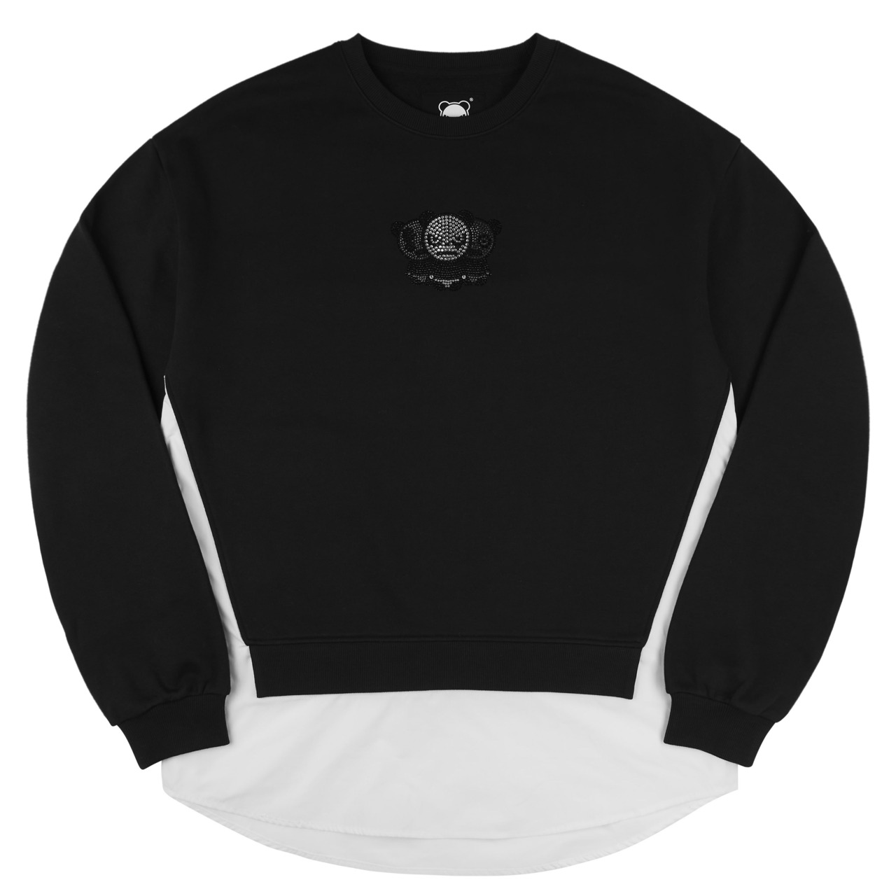 福岡ソフトバンクホークス 今宮健太選手着用モデル【HIPANDA ハイパンダ】メンズ クルーネック スウェット トレーナー MEN'S DOCKING CREW NECK SWEAT SHIRT / GRAY・BLACK