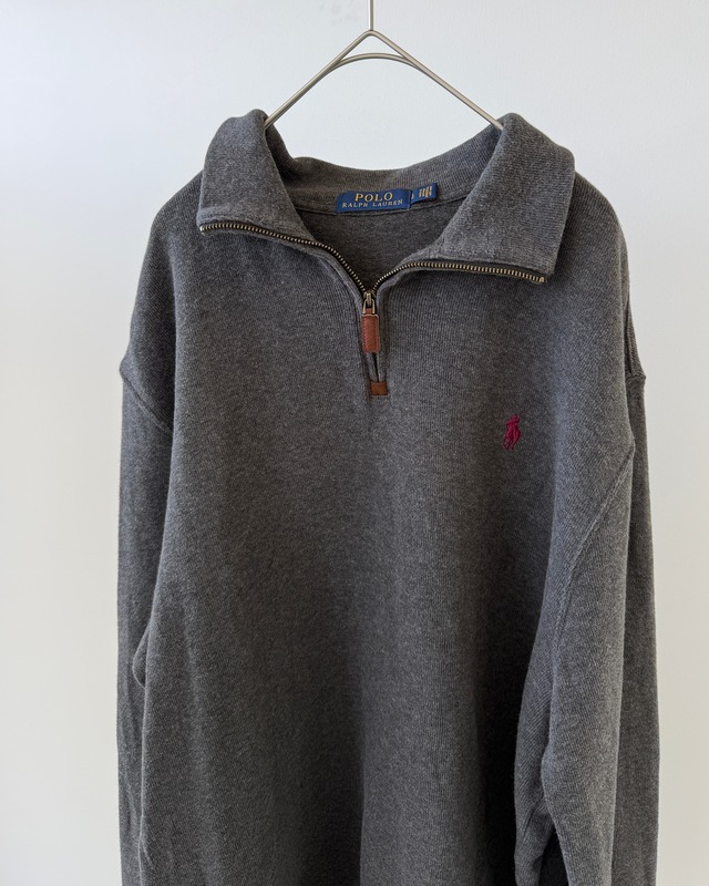 -POLO by RALPH LAUREN- Vintage L half zip sweater