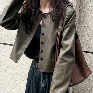 No-collar short jacket S153